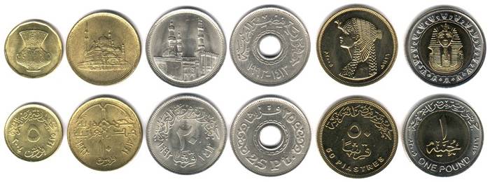 В Египте оригинальные монеты